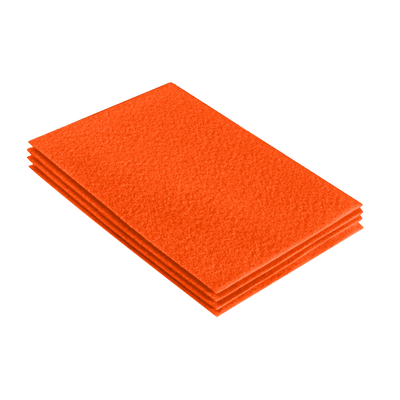 FabricLA Acrylic Felt 9"X12" Sheet Packs | Light Orange - Prismatic Fiber Arts