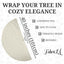 Premium Faux Fur Christmas Tree Skirt - 40 Inch | Luxurious Holiday Decorations - Prismatic Fiber Arts