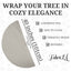 Premium Faux Fur Christmas Tree Skirt - 40 Inch | Luxurious Holiday Decorations - Prismatic Fiber Arts