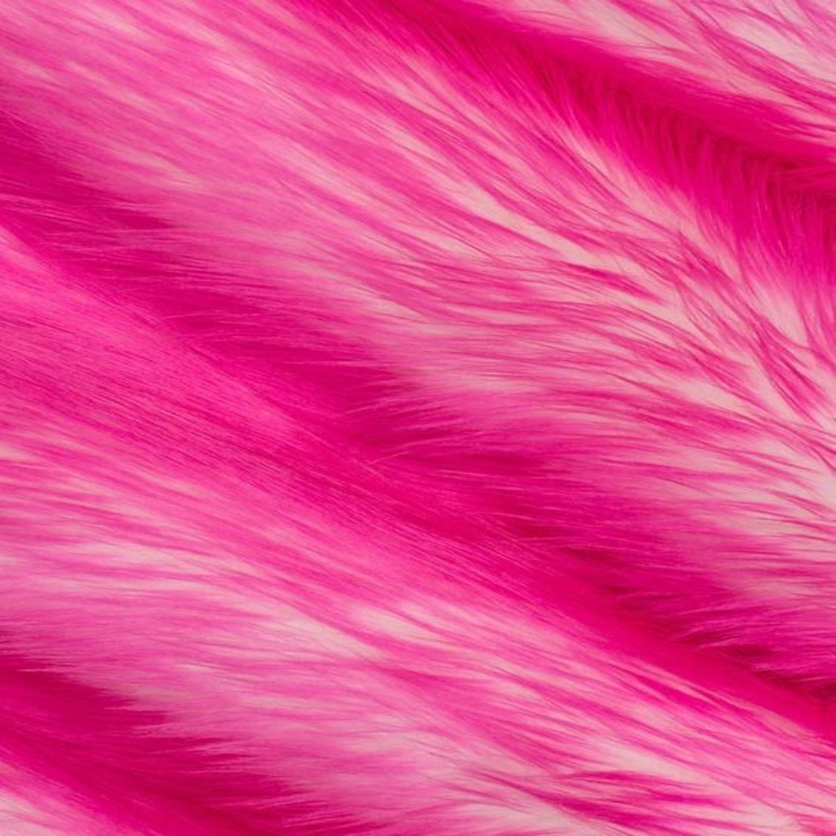 Snow Luxury Two Tone Shaggy Faux Fur Fabric - Prismatic Fiber Arts