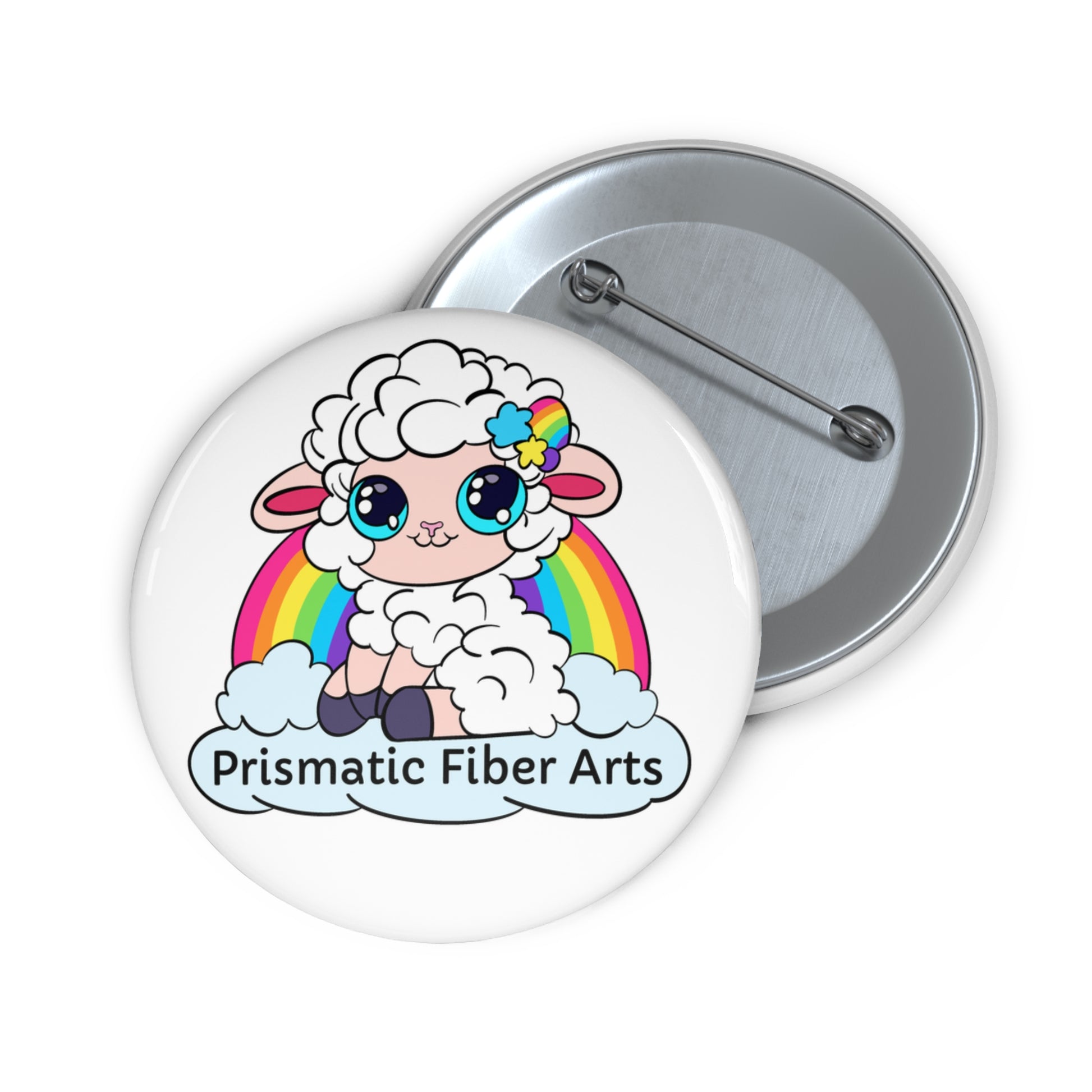 PFA Logo Pin Button - Prismatic Fiber Arts