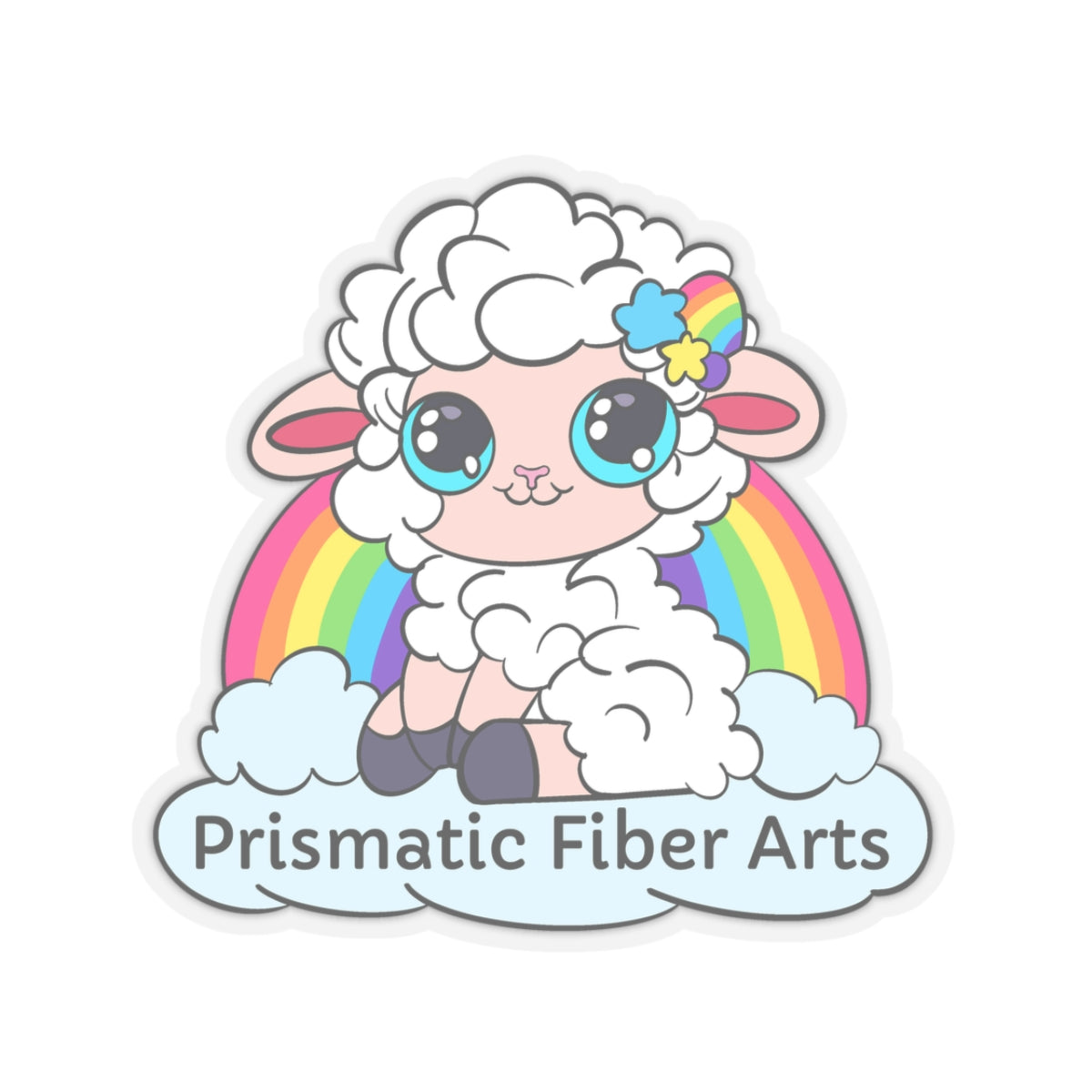 PFA Logo Kiss-Cut Stickers - Prismatic Fiber Arts