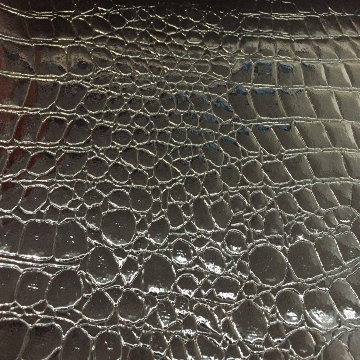 Faux Crocodile Vinyl Fabric - Prismatic Fiber Arts