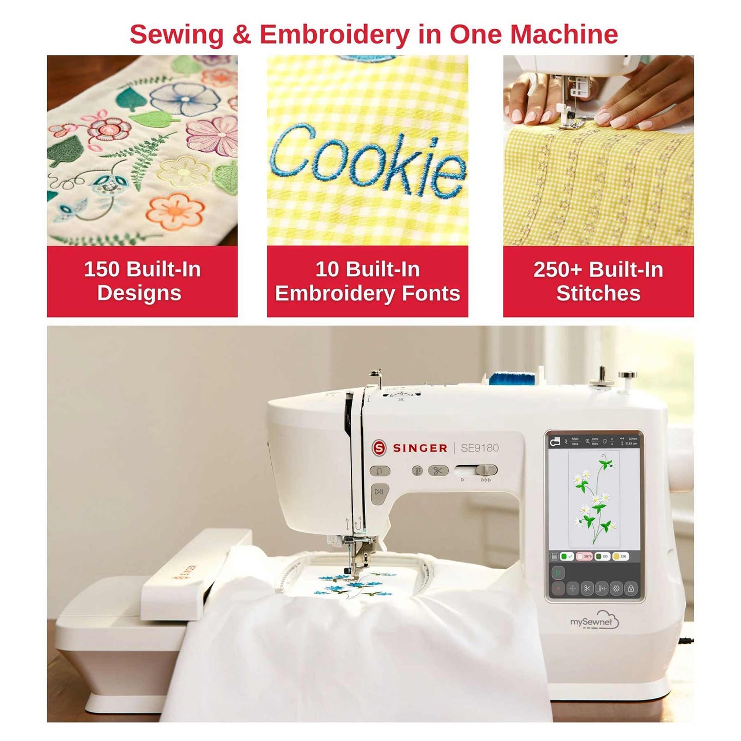 SINGER® SE9180 Sewing & Embroidery Machine - Prismatic Fiber Arts