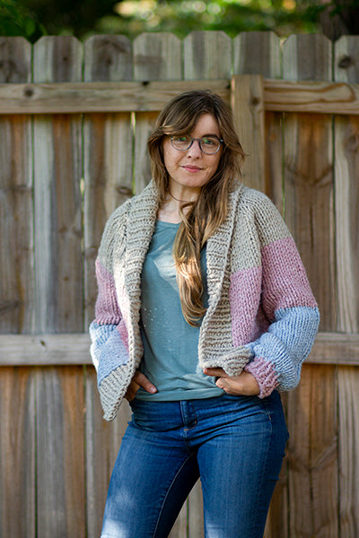 Paintbox Cardigan - Prismatic Fiber Arts