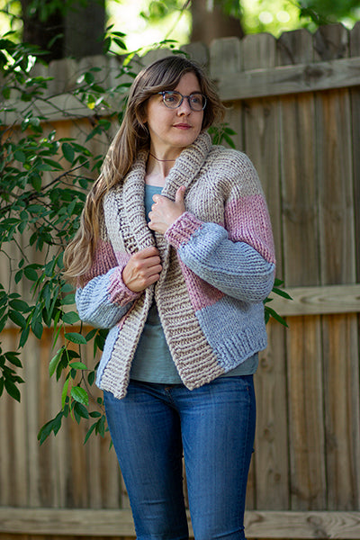 Paintbox Cardigan - Prismatic Fiber Arts