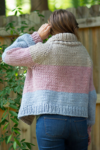 Paintbox Cardigan - Prismatic Fiber Arts
