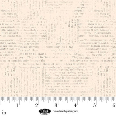 Parchment Newspaper Print Sugar Dreams Cotton 44"/45" Fabric Per Yard - Prismatic Fiber Arts