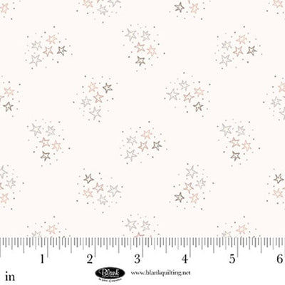 White Stars Sugar Dreams Cotton 44"/45" Fabric Per Yard - Prismatic Fiber Arts