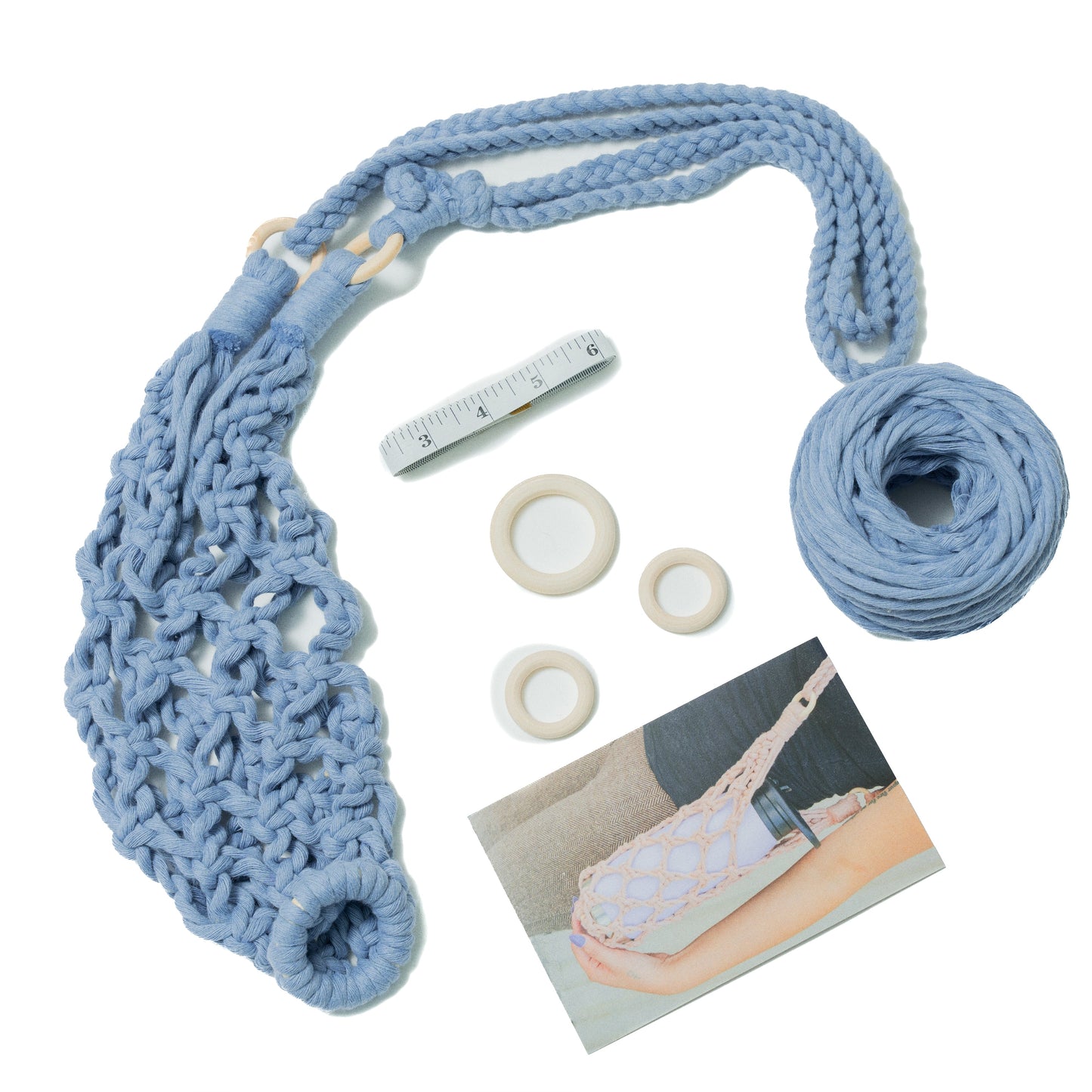 Macrame Bottle Holder DIY Kit by Ganxxet x AngsCraftsnCreations - Prismatic Fiber Arts