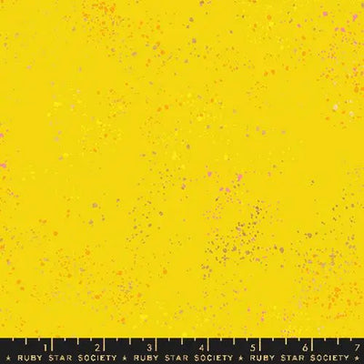 Yellow Speckled Metallic Golden Hour 43"/44" Fabric Per Yard - Prismatic Fiber Arts