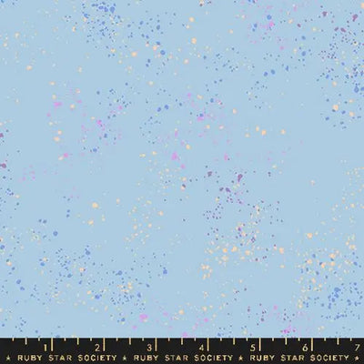 Light Blue Speckled Water 43"/44" Fabric Per Yard - Prismatic Fiber Arts