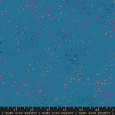 Blue Speckled Chambray 43"/44" Fabric Per Yard - Prismatic Fiber Arts