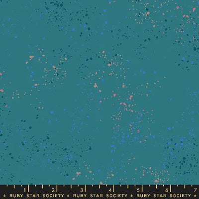 Blue Turquoise Speckled Storytime 43"/44" Fabric Per Yard - Prismatic Fiber Arts