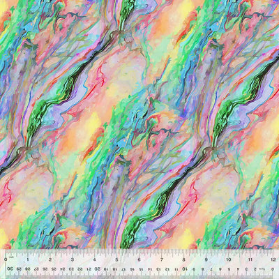 Multi Color Tempest Storm Opal 44"/45 Fabric Per Yard - Prismatic Fiber Arts