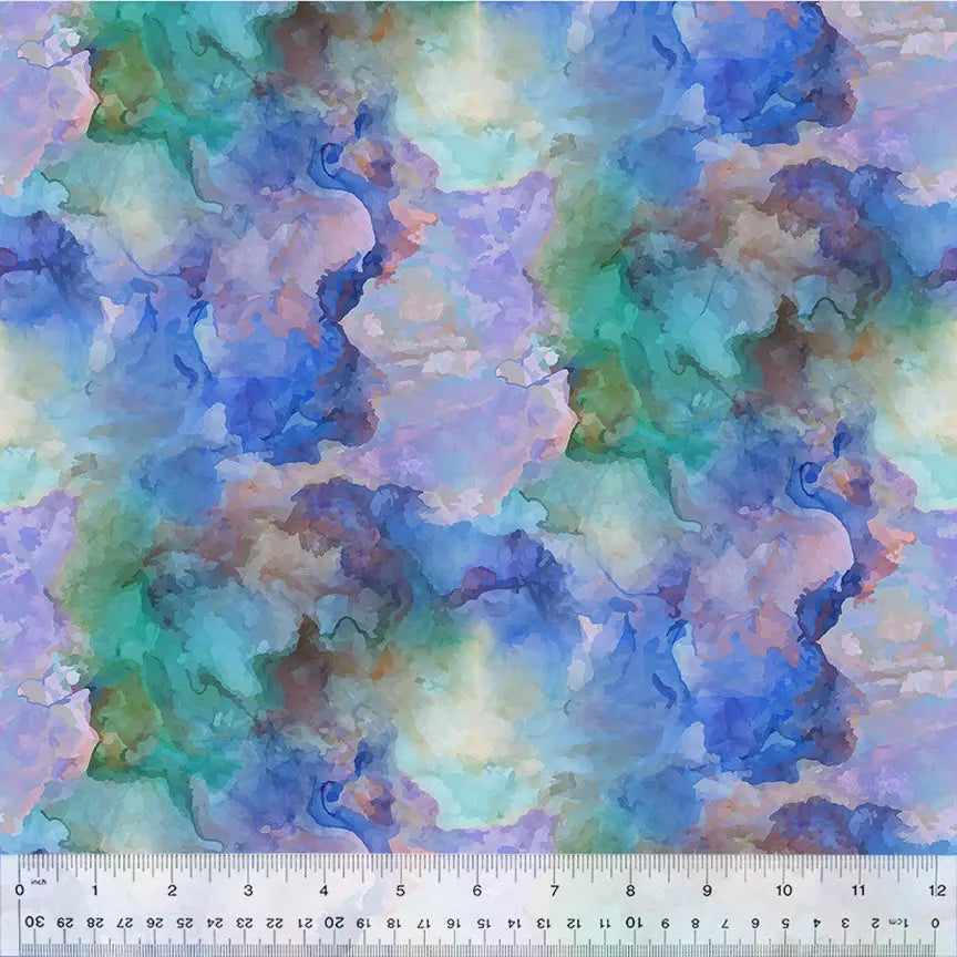 Multi Color Tempest Nebula Aura 44"/45 Fabric Per Yard - Prismatic Fiber Arts