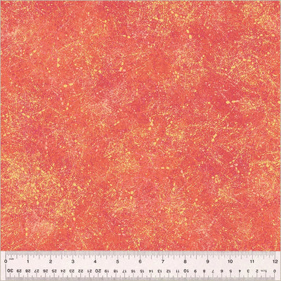 Pink Grapefruit Noteworthy Splatter 44"/45 Fabric Per Yard - Prismatic Fiber Arts