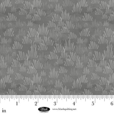 Grey Grass Texture Petals & Pewter Cotton 44"/45" Fabric Per Yard - Prismatic Fiber Arts