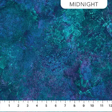 Blue Midnight Quartz Stonehenge Gradations Cotton 44"/45" Fabric Per Yard - Prismatic Fiber Arts