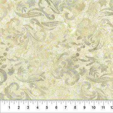 Natural Cream Changes In Seasons Cotton Batik  44"/45" Fabric Per Yard - Prismatic Fiber Arts