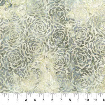 Natural Grey Changes In Seasons Cotton Batik  44"/45" Fabric Per Yard