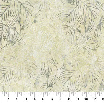Ivory And Grey Changes In Seasons Cotton Batik 44"/45" Fabric Per Yard - Prismatic Fiber Arts