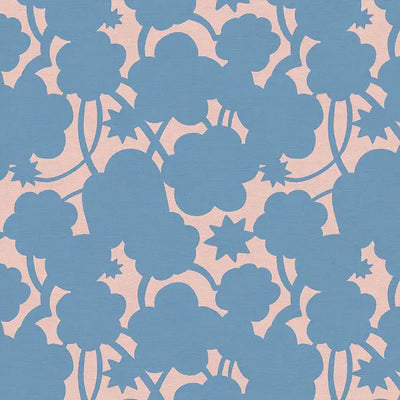 Blue Garden Party Fireworks Cotton 44"/45" Fabric Per Yard - Prismatic Fiber Arts