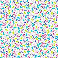 Multi Color Paisley 44"/45" Fabric Per Yard - Prismatic Fiber Arts