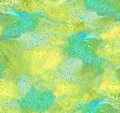 Yellow Green Surge Torrents 44"/45" Fabric Per Yard - Prismatic Fiber Arts