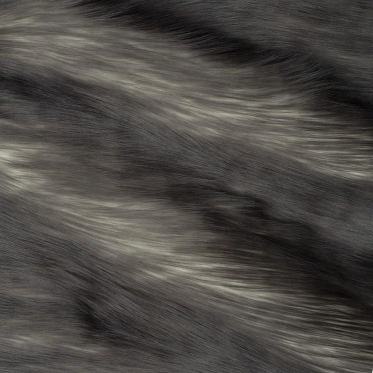 Snow Luxury Two Tone Shaggy Faux Fur Fabric - Prismatic Fiber Arts