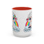PFA "Logo" Accent Coffee Mug (11, 15oz) - Prismatic Fiber Arts