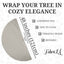 Premium Faux Fur Christmas Tree Skirt - 48 Inch | Luxurious Holiday Decorations - Prismatic Fiber Arts