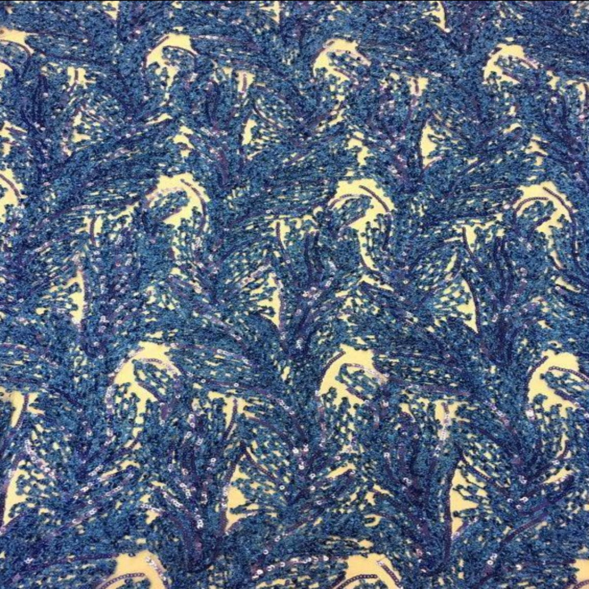 Cozy Pop Thread Floral Sequins Fabric - Prismatic Fiber Arts