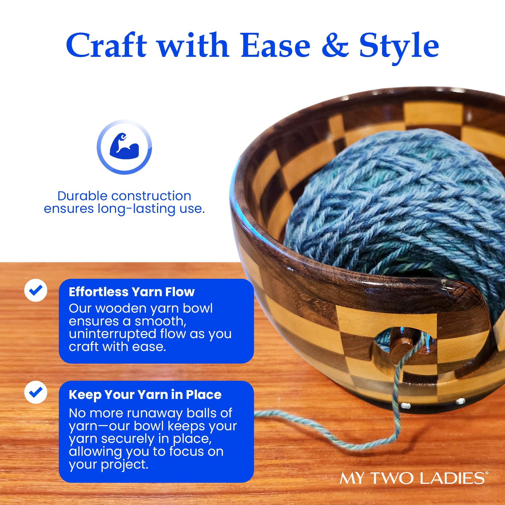 Artisan Yarn Bowl | Round - Prismatic Fiber Arts