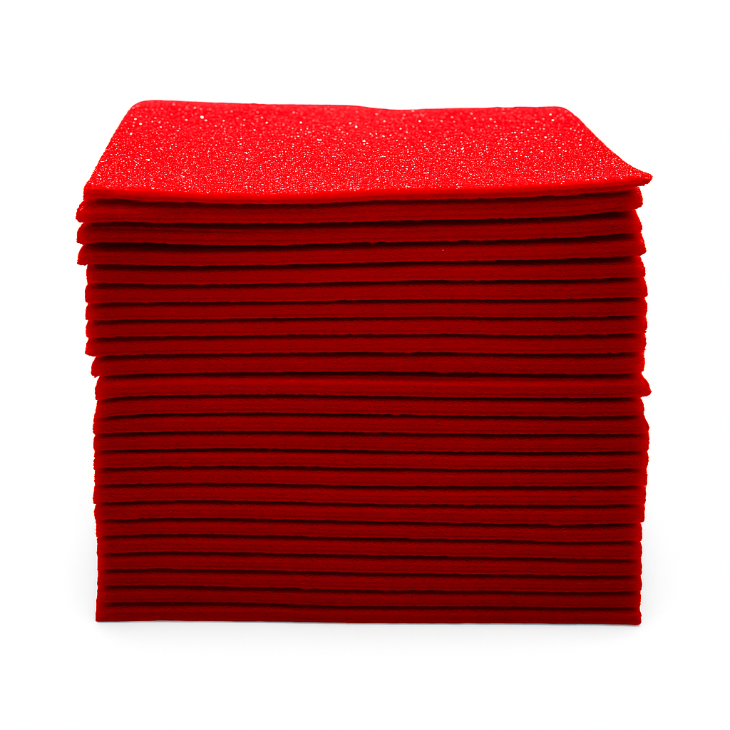 Glitter Felt Sheets , Soft Precut Felt for DIY, Costumes & Decorations- Different Sizes