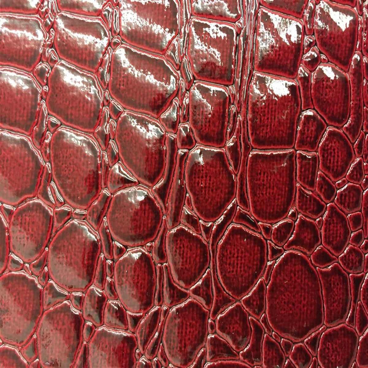 Faux Crocodile Vinyl Fabric - Prismatic Fiber Arts
