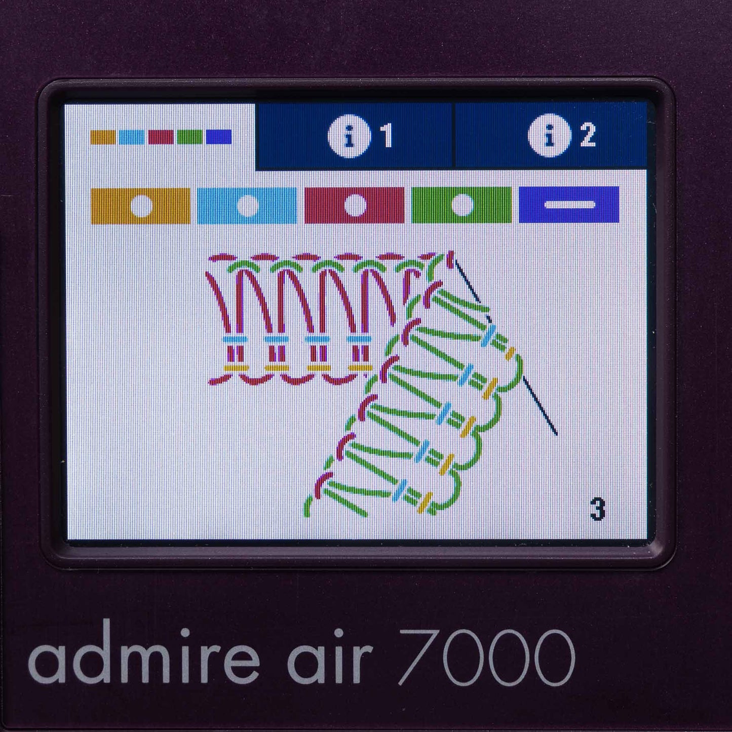 PFAFF® admire™ air 7000 Purple Coverlock Machine - Prismatic Fiber Arts