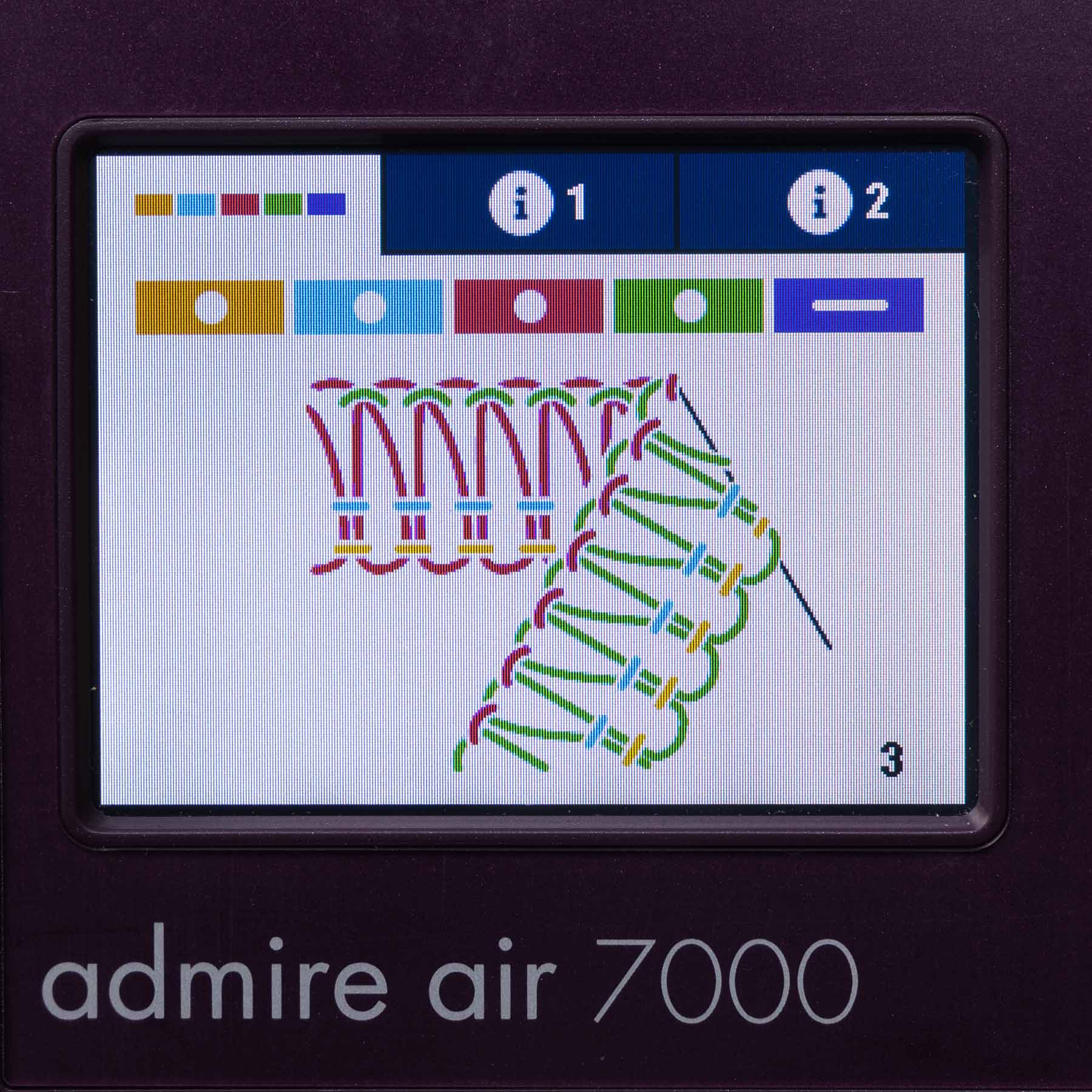 PFAFF® admire™ air 7000 Purple Coverlock Machine - Prismatic Fiber Arts
