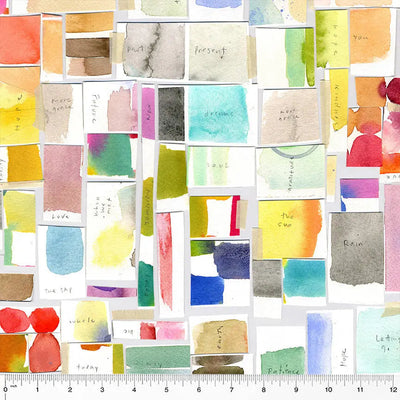 Multi Color Story Wideback Cotton Fabric per yard - Prismatic Fiber Arts