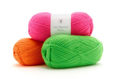 Uni Merino Neons Yarn - Prismatic Fiber Arts