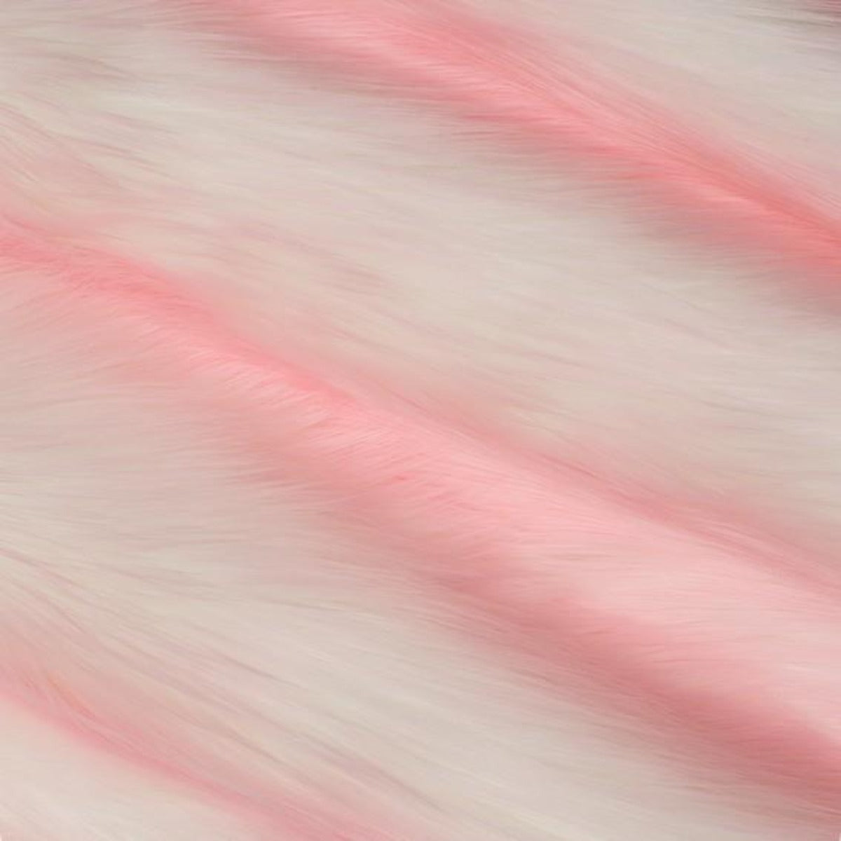 Snow Luxury Two Tone Shaggy Faux Fur Fabric - Prismatic Fiber Arts