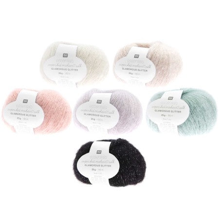 Essentials S K Mohair Loves Silk Glamorous Glitter Yarn - Prismatic Fiber Arts
