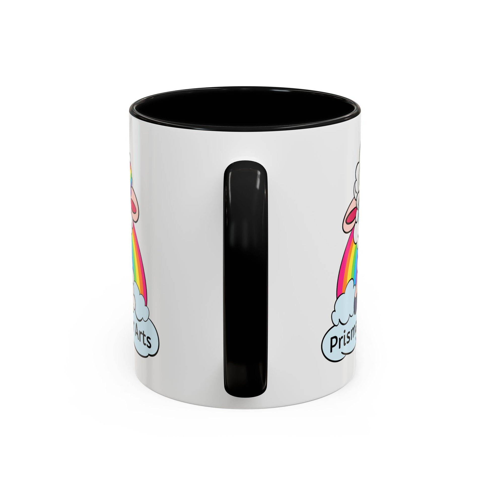PFA "Logo" Accent Coffee Mug (11, 15oz) - Prismatic Fiber Arts