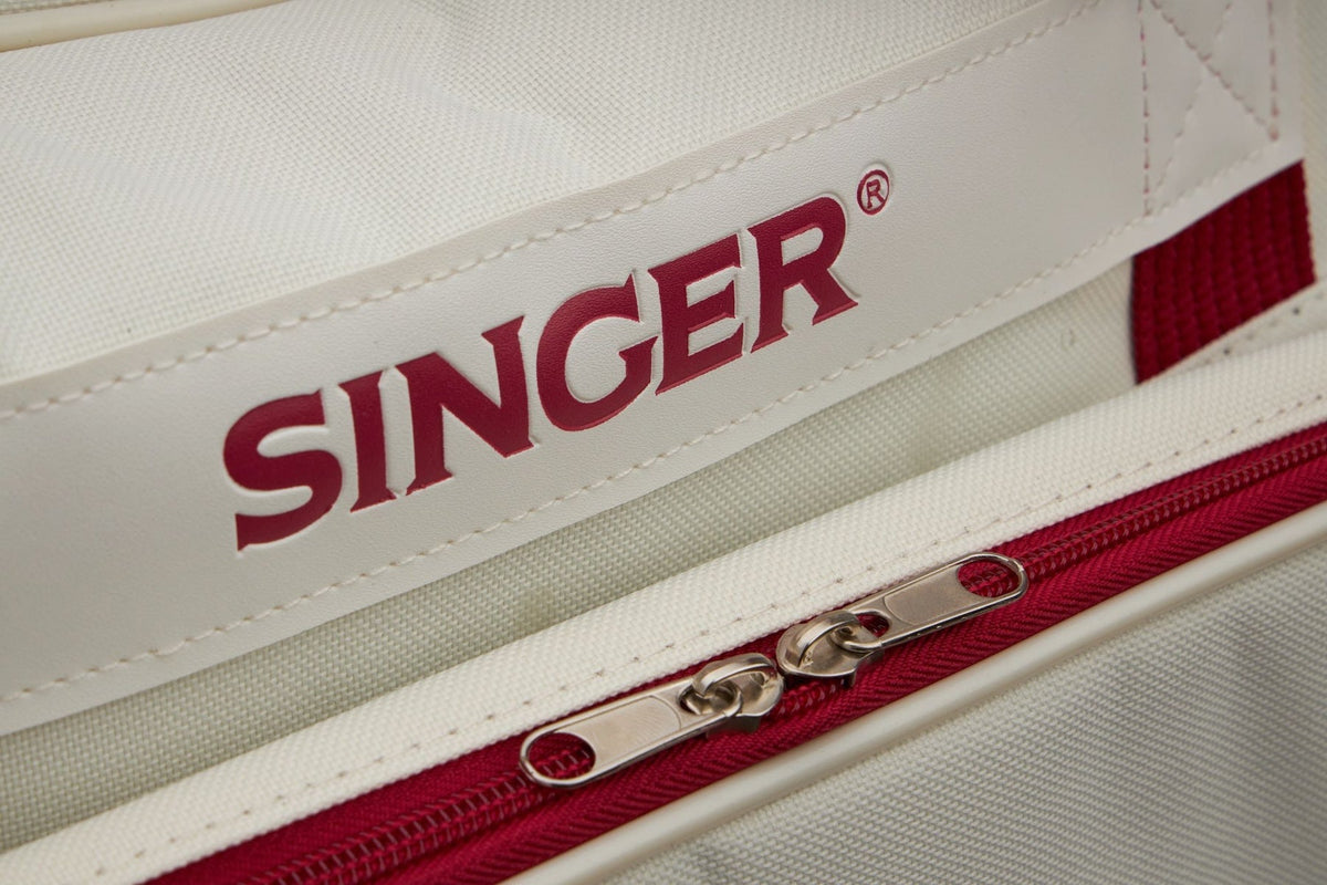 SINGER® Cream/Red Universal Tote Bag - Prismatic Fiber Arts