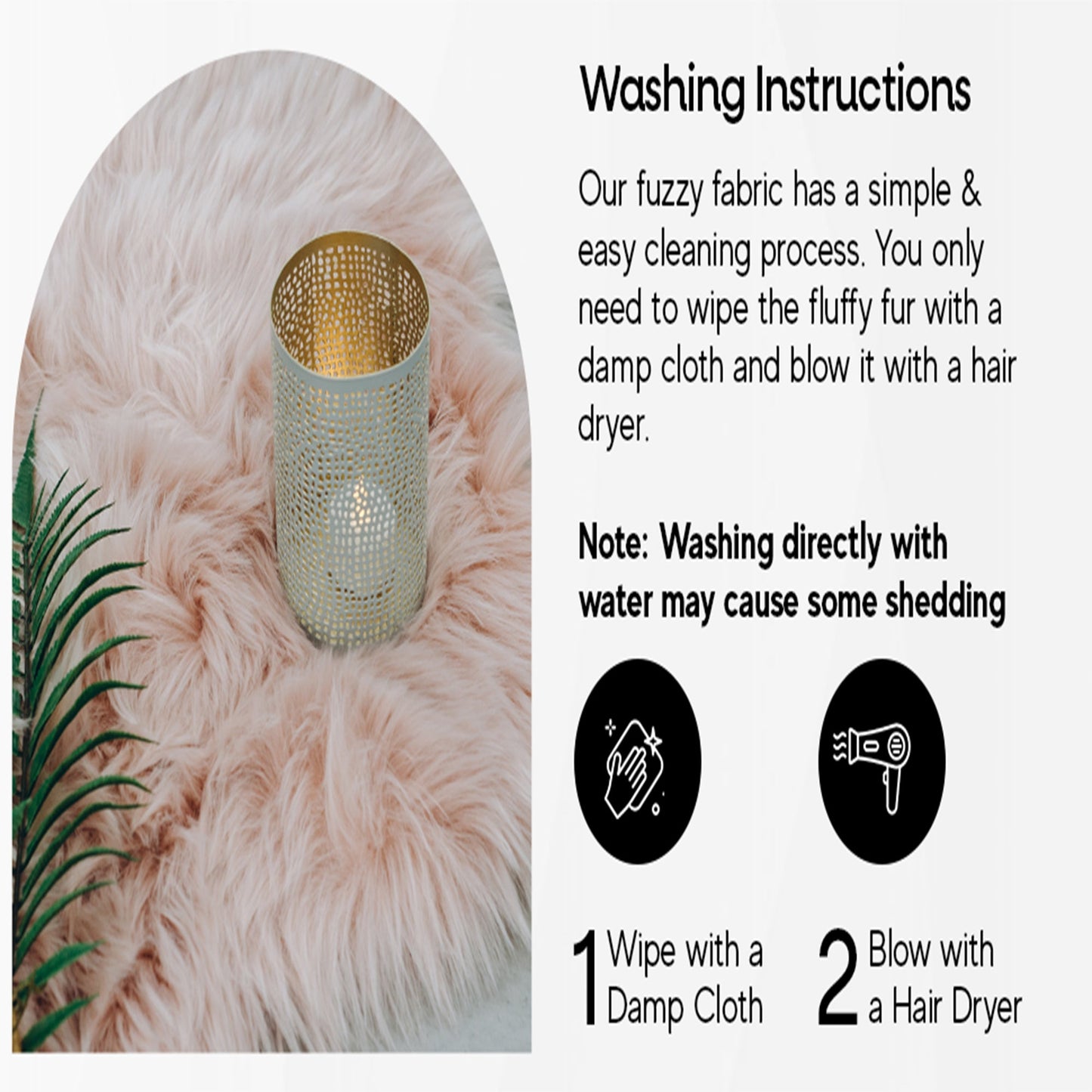 FabricLA Mohair Shaggy Faux Fur Fabric - Pre Cut Strips | Trim Ribbon | DIY Craft, Hobby, Costume, Decoration - Dark Brown