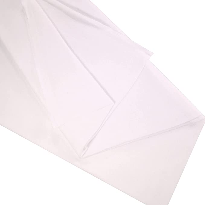 Premium White Sweatshirt Fleece Fabric 60" Wide - Polyester Cotton Blend | FabricLA - Prismatic Fiber Arts