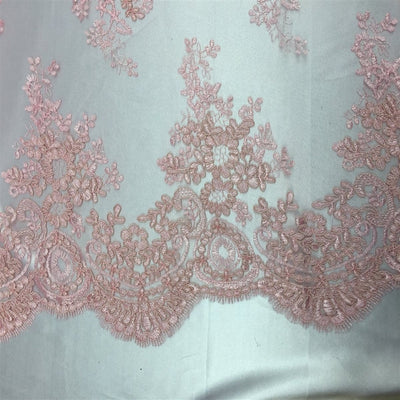 Oswald Floral Embroidered Lace Fabric - Prismatic Fiber Arts