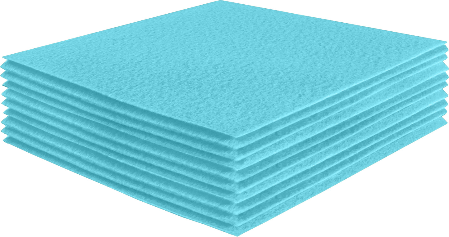 FabricLA Acrylic Felt Craft Sheet Packs – Baby Blue | Soft 100% Acrylic Felt Sheets for DIY & Crafts - Prismatic Fiber Arts