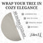 Premium Faux Fur Christmas Tree Skirt - 60 Inch | Luxurious Holiday Decorations - Prismatic Fiber Arts
