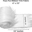 FabricLA Faux Fur Ribbon Trim Fabric -  Soft Christmas Fur Great for Crafting, Sewing, and Decorating - White - Prismatic Fiber Arts